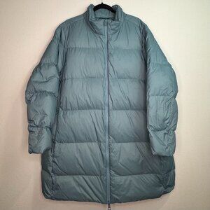 J. Jill‎ Women’s 2X Down Puffer Coat Blue Spruce Full Zip